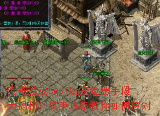 传奇游戏cqsf玩家险恶手段大揭秘?高手攻略教你如何应对 传奇游戏cqsf玩家险恶手段大揭秘?高手攻略教你如何应对