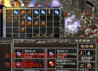 ������ɻ�ȡ�����鲢�����ҵ�Boss��