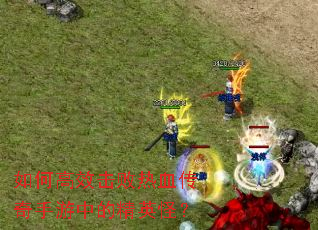 如何高效击败热血传奇手游中的精英怪? 如何高效击败热血传奇手游中的精英怪?