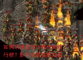 如何快速登顶卡牌传奇排行榜?新手必看攻略指南 如何快速登顶卡牌传奇排行榜?新手必看攻略指南