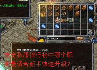 传奇私服排行榜中哪个职业最适合新手快速升级? 传奇私服排行榜中哪个职业最适合新手快速升级?