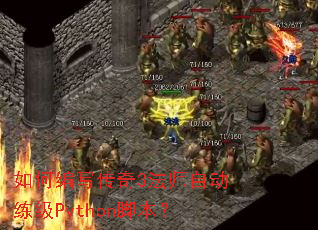 如何编写传奇3法师自动练级Python脚本? 如何编写传奇3法师自动练级Python脚本?
