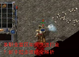 单职业首区如何快速打金?新手起步攻略全解析 单职业首区如何快速打金?新手起步攻略全解析