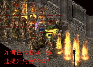 如何在传世sf中快速提升角色等级? 如何在传世sf中快速提升角色等级?